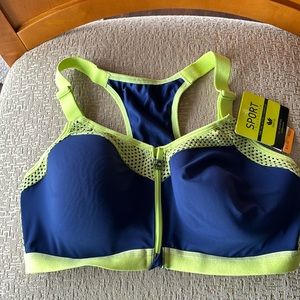 Wacoal Sports Bra Size 36DD Navy